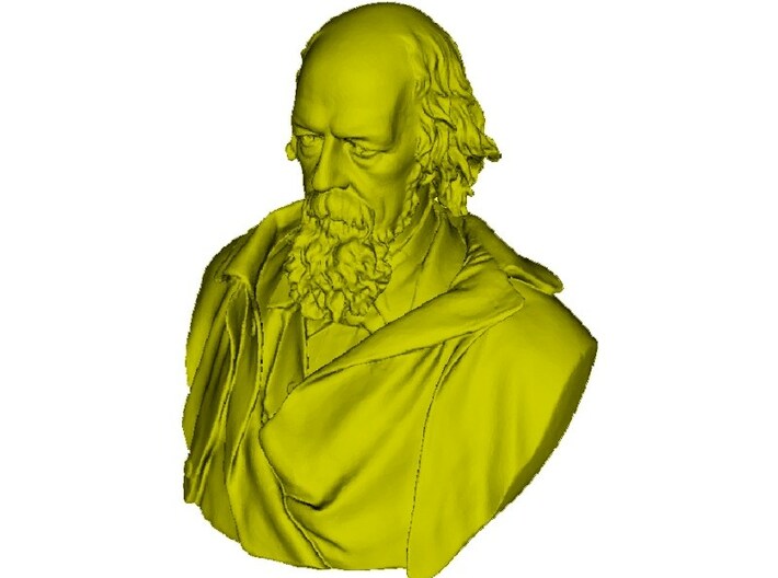 1/9 scale Alfred Lord Tennyson bust 3d printed