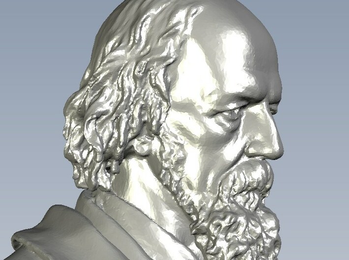 1/9 scale Alfred Lord Tennyson bust 3d printed 