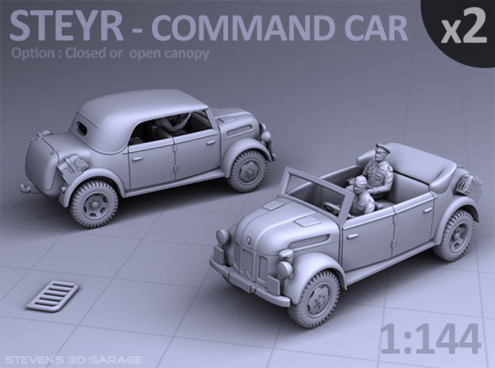 STEYR COMMAND CAR - (2 pack) 3d printed