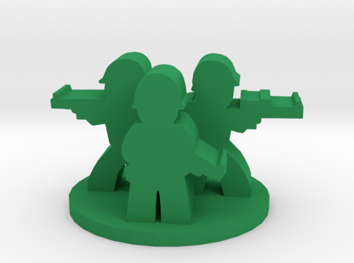 Game Piece, WW2 Allied Unit 3d printed