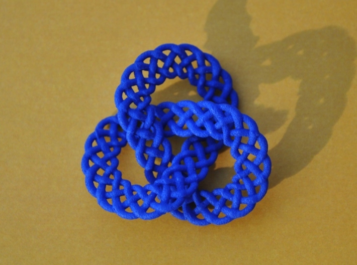 Celtic Knot Trefoil Pendant 3d printed 1.5&quot; Tall