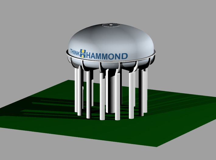 Hammond Water Tower 3d printed 