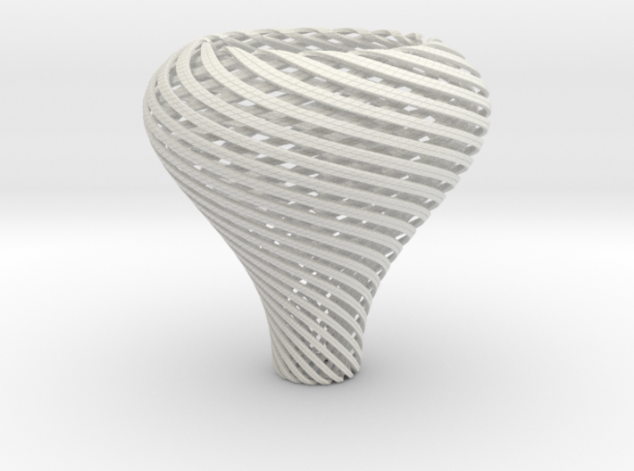 Lampshade Pear Twisted 3d printed 