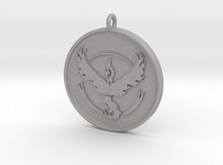 Pokemon Go - Valor Team Pendant - WITH YOUR NAME! 3d printed