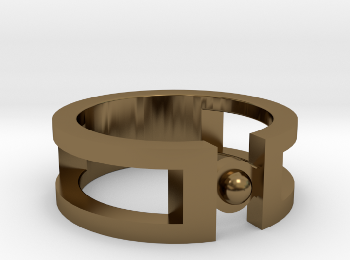 Sphere ring 3d printed