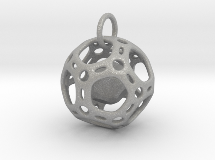 Dodecahedron inside a Dodecahedron Pendant 3d printed