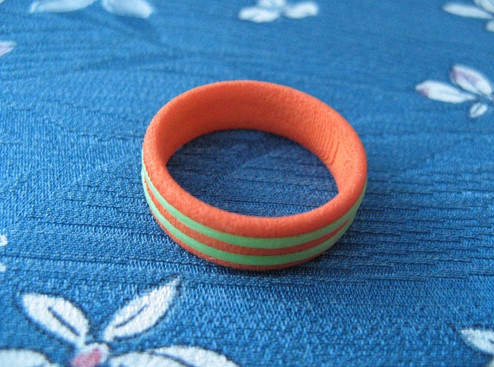 US10 O-Ring Ring: Glow (Plastic/Silver) 3d printed 
