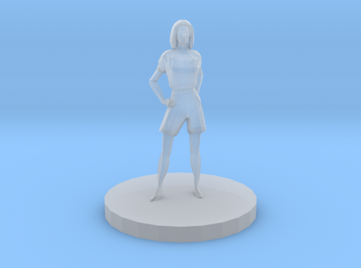 Woman With Hands At Hips 3d printed