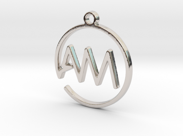 A &amp; M Monogram Pendant 3d printed