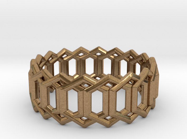 Geometric Ring 4- size 7 3d printed