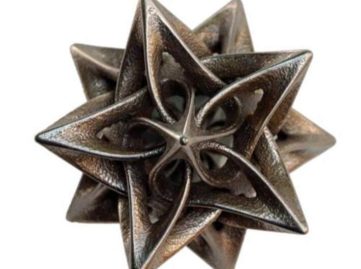 Dodecahedron IX, medium 3d printed