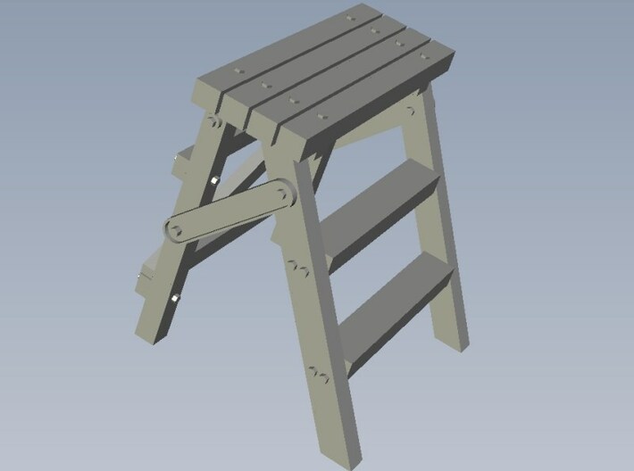 1/18 scale WWII Luftwaffe maintenance ladders x 3 3d printed 