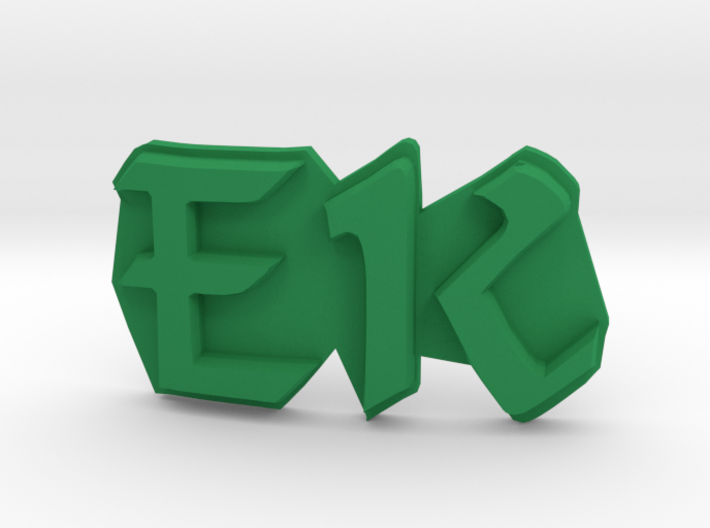 The Emerald Knights Badge1, EK letters 3d printed 