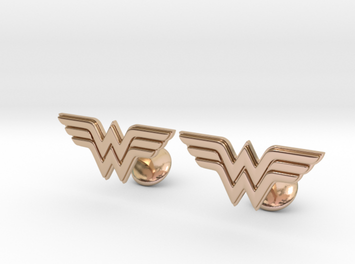 Wonder Woman Cufflinks 3d printed