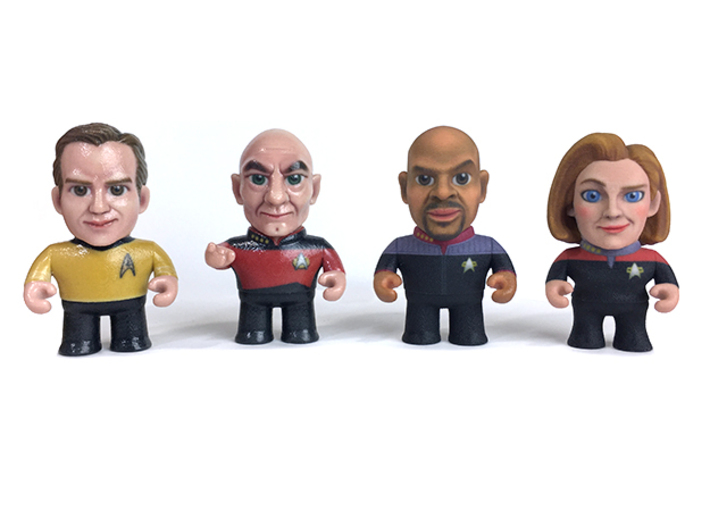 Kirk Star Trek Caricature 3d printed Collect all the Star Trek captains!