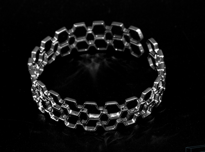 Honeyfull S Bracelet, Medium Size, 65mm 3d printed 