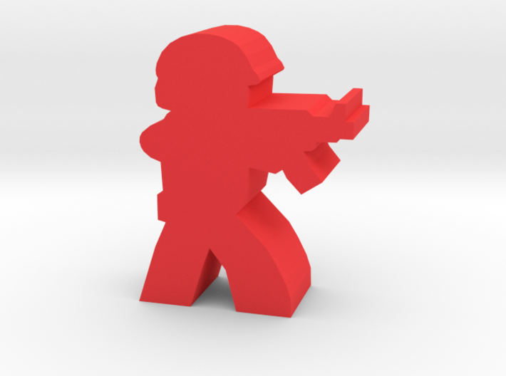 Game Piece, Red Force Rifleman 3d printed