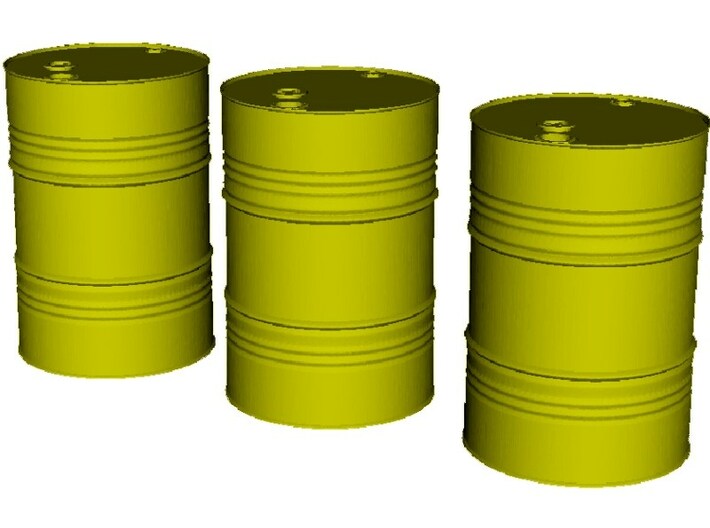 1/24 scale petroleum 200 lt oil drums x 3 3d printed