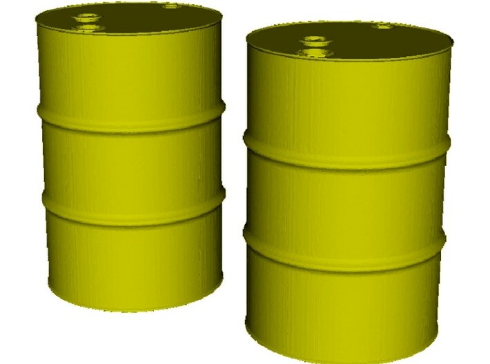 1/16 scale WWII US 55 gallons oil drums x 2 3d printed