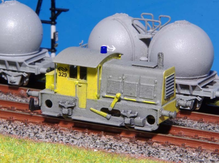 N SIK NS 200-300 locomotor (nieuwere versie) 3d printed Afgebouwde SIK in geel/grijs in FXD
