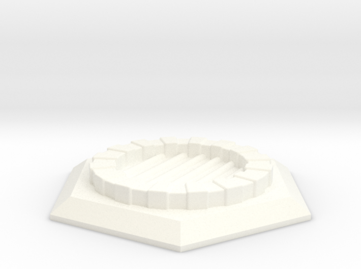 Fantasy Sewer Grate Hex Plate 3d printed