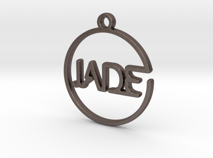 JADE First Name Pendant 3d printed