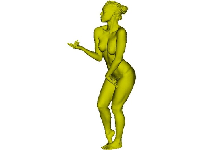 1/15 scale nude beach girl posing figure D 3d printed