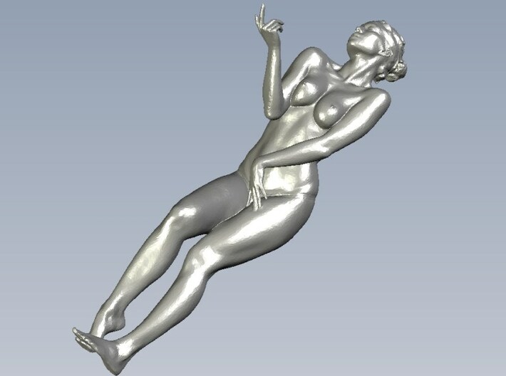 1/15 scale nude beach girl posing figure D 3d printed 