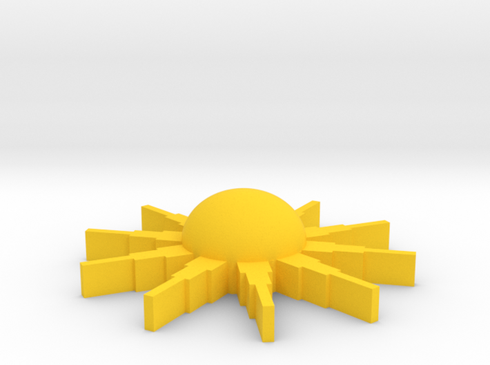 Sunburstpin 3d printed