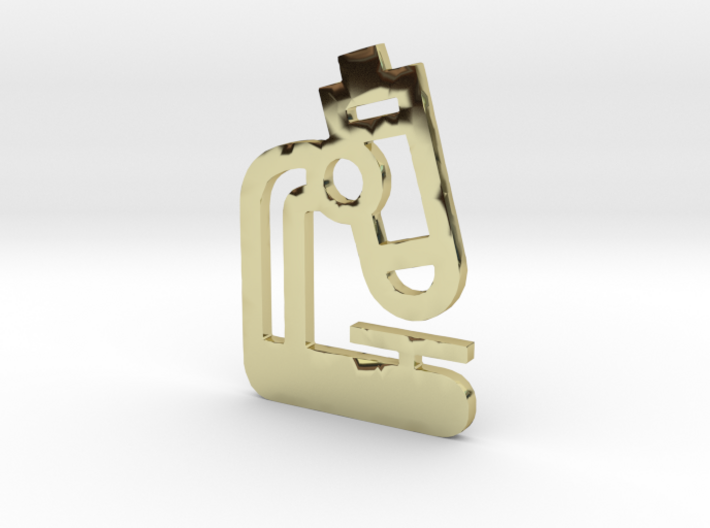Microscope Pendant Jewelry 3d printed
