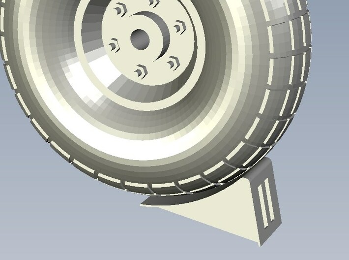 1/16 scale wheel chocks x 6 3d printed 