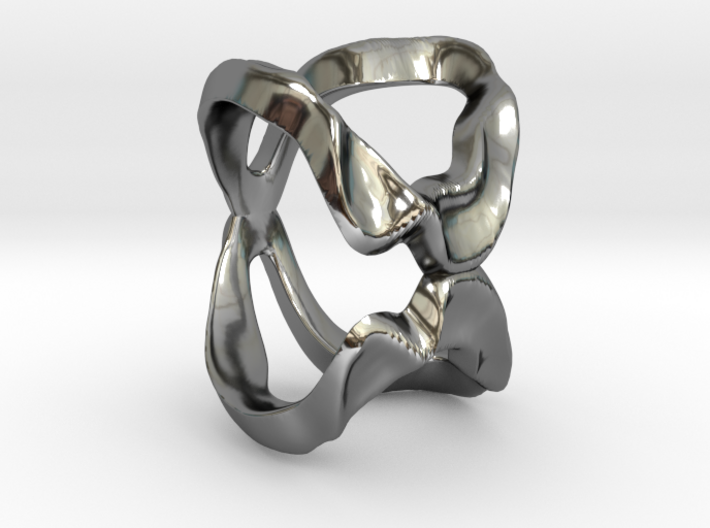 Mind generated ring - my idea of love 3d printed 