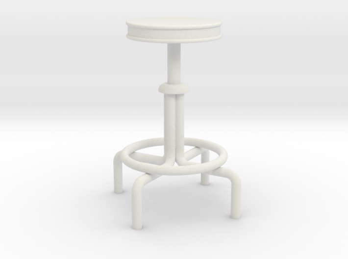 1:24 Drafting Stool 30&quot; Tall 3d printed