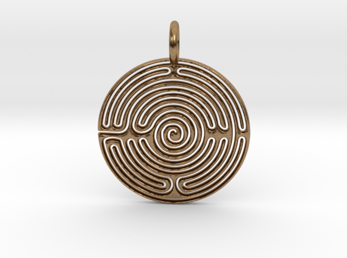 Maze Pendant 3d printed