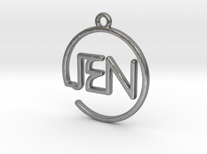 JEN First Name Pendant 3d printed