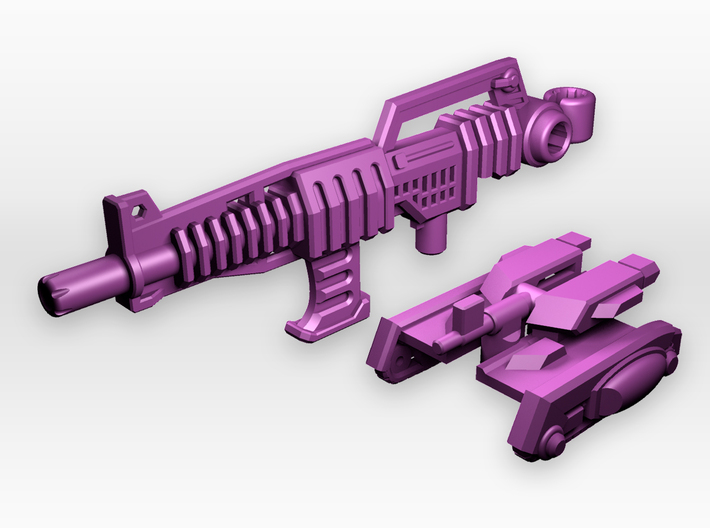Rifle And Tank Adaptor for CW 'Overlord' 3d printed