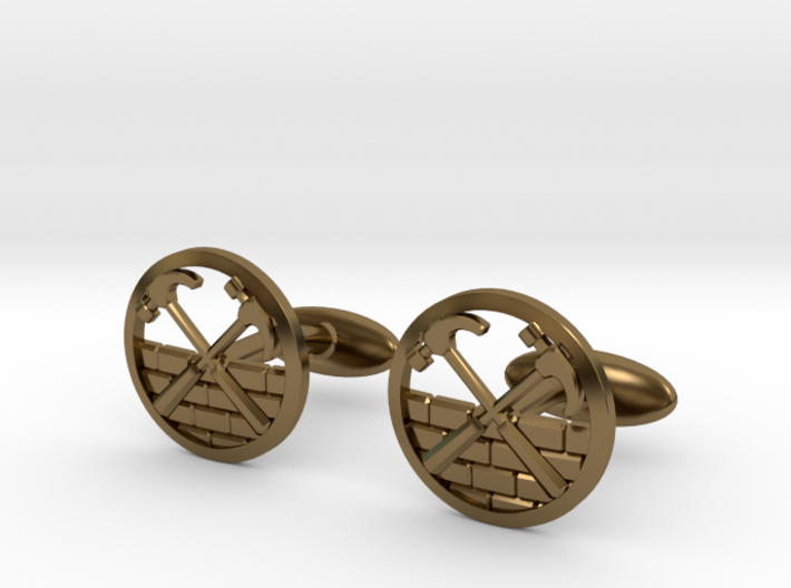 The Wall Cuff Links 3d printed 