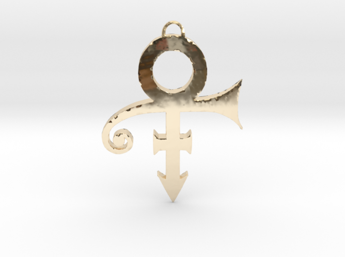 Prince Love Symbol Pendant 3d printed