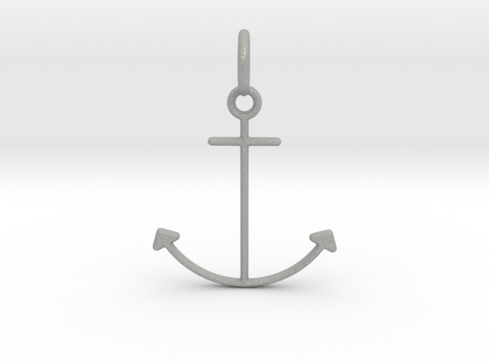 Anchor Pendant 3d printed