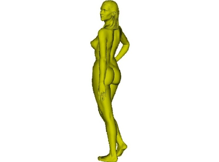 1/15 scale nude beach girl posing figure A 3d printed