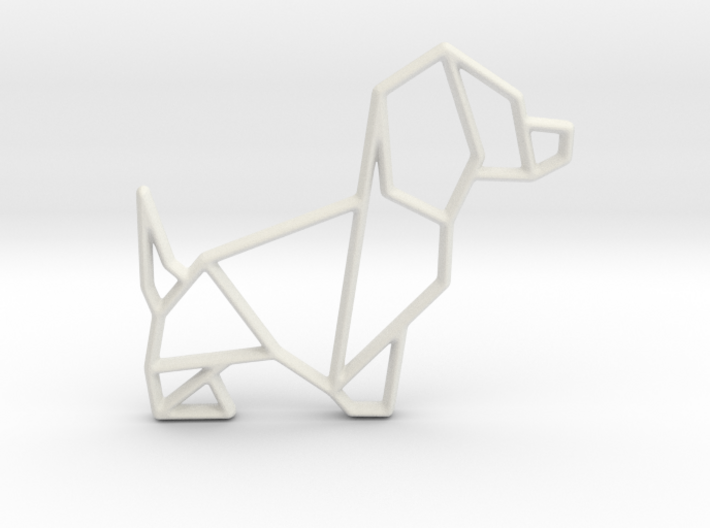 Origami Dog No.2 3d printed