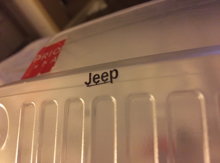 Jeep Logo (New Bright RC Body) 3d printed