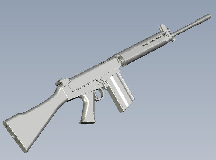 1/18 scale FN FAL Fabrique Nationale rifle x 1 3d printed 