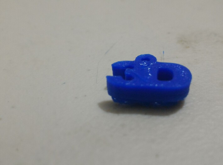 3D Key Fob 3d printed sitting on the table