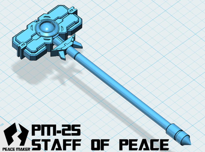 PM-25 STAFF OF PEACE 3d printed 
