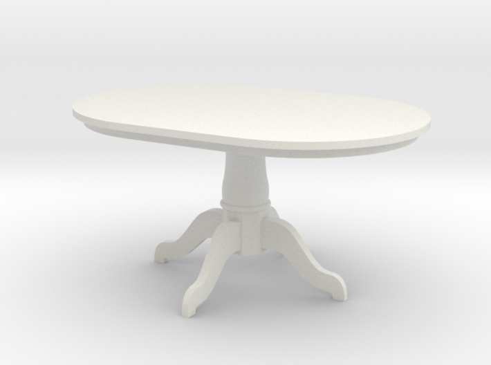 1:24 Pedestal Dining Table 3d printed