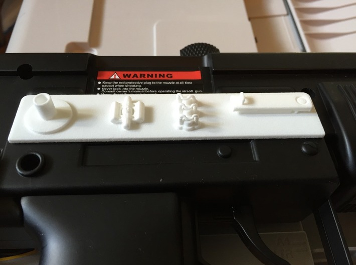 ST Automatic Blaster Aluminum Plate and Parts 3d printed 