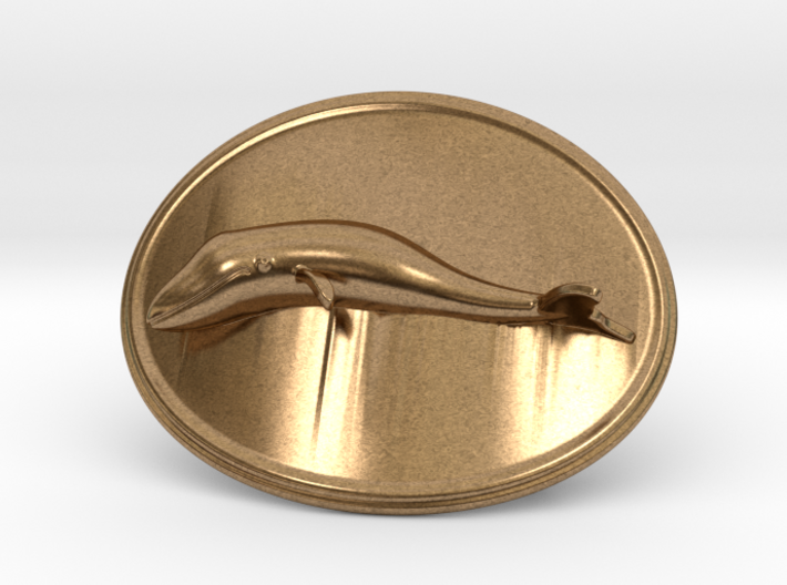 Whale Belt Buckle 3d printed