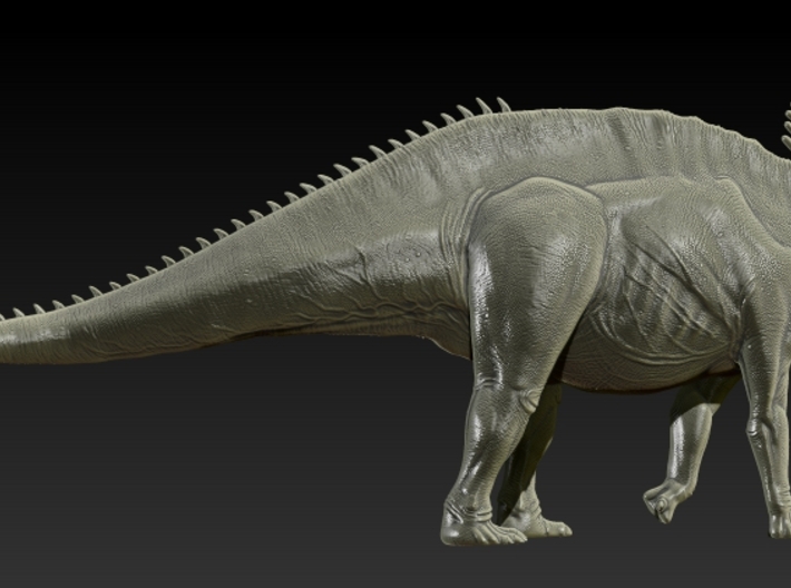 1/72 Amargasaurus - Walking 2 3d printed Zbrush Render of Final Sculpt
