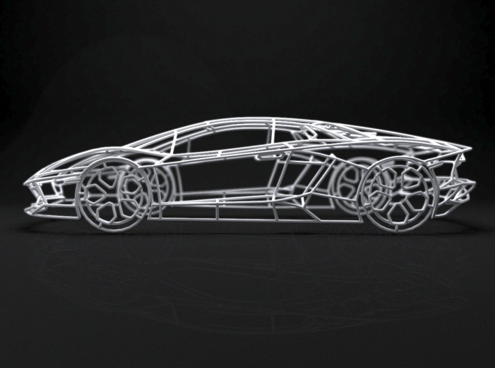 Lamborghini Aventador 3d printed 